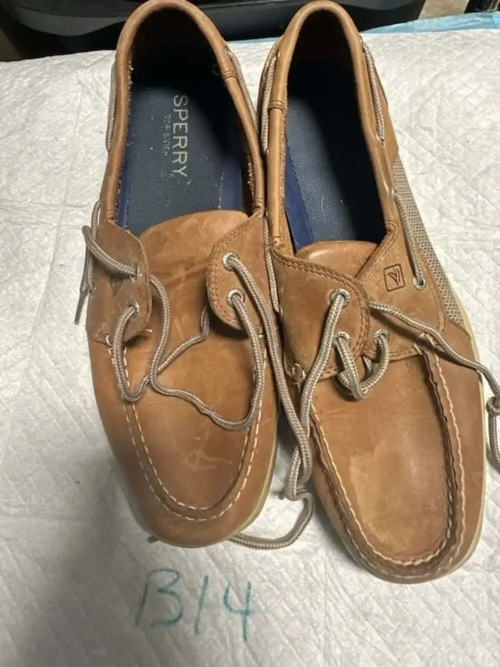 Sperry Top-Sider Men's Brown Leather Boat Shoes Size 11